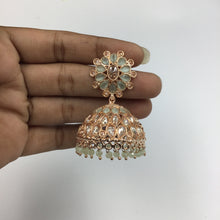 Mint Green Gold Look Jhumki 18059-5241