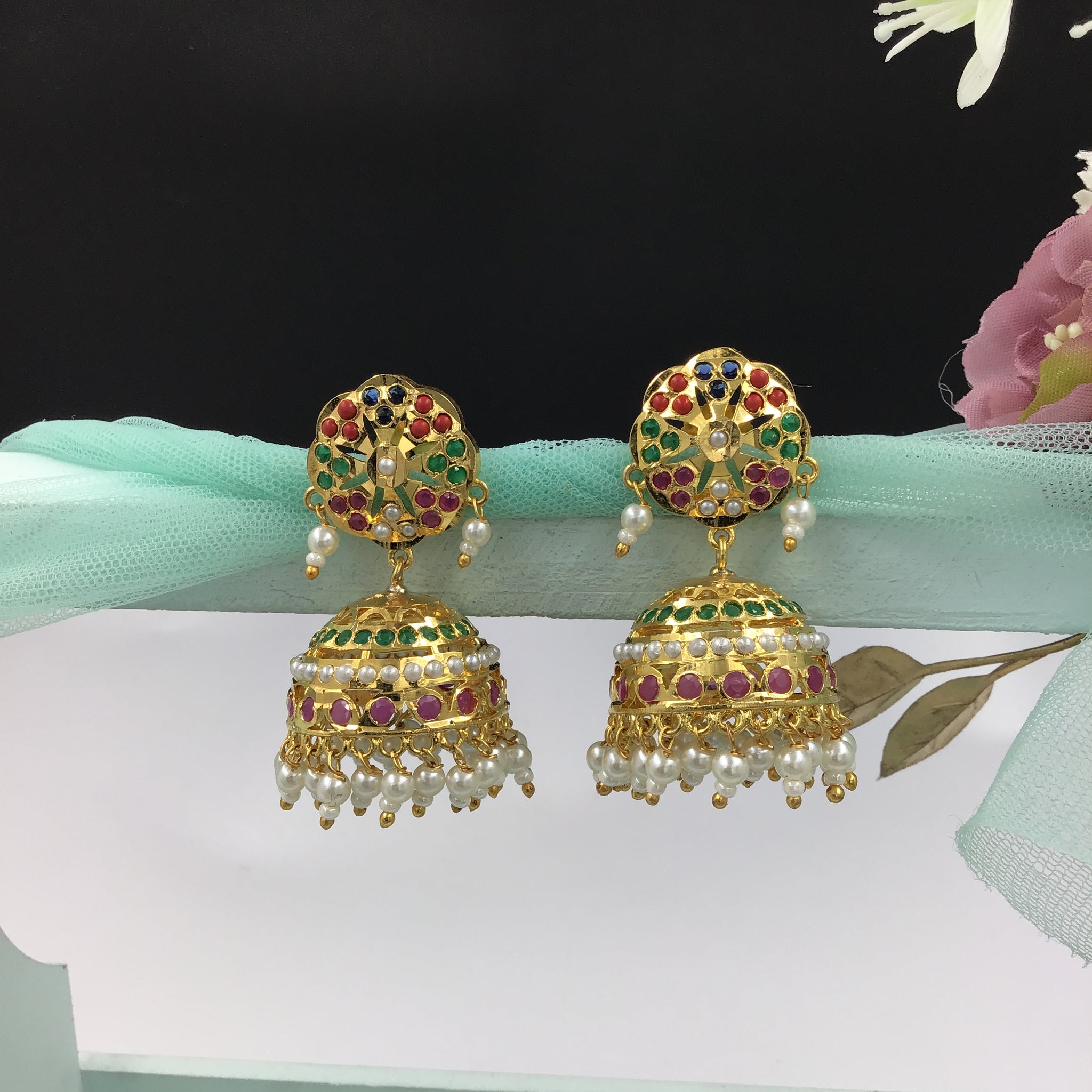 Jhumki Jadau Earring 7771-65