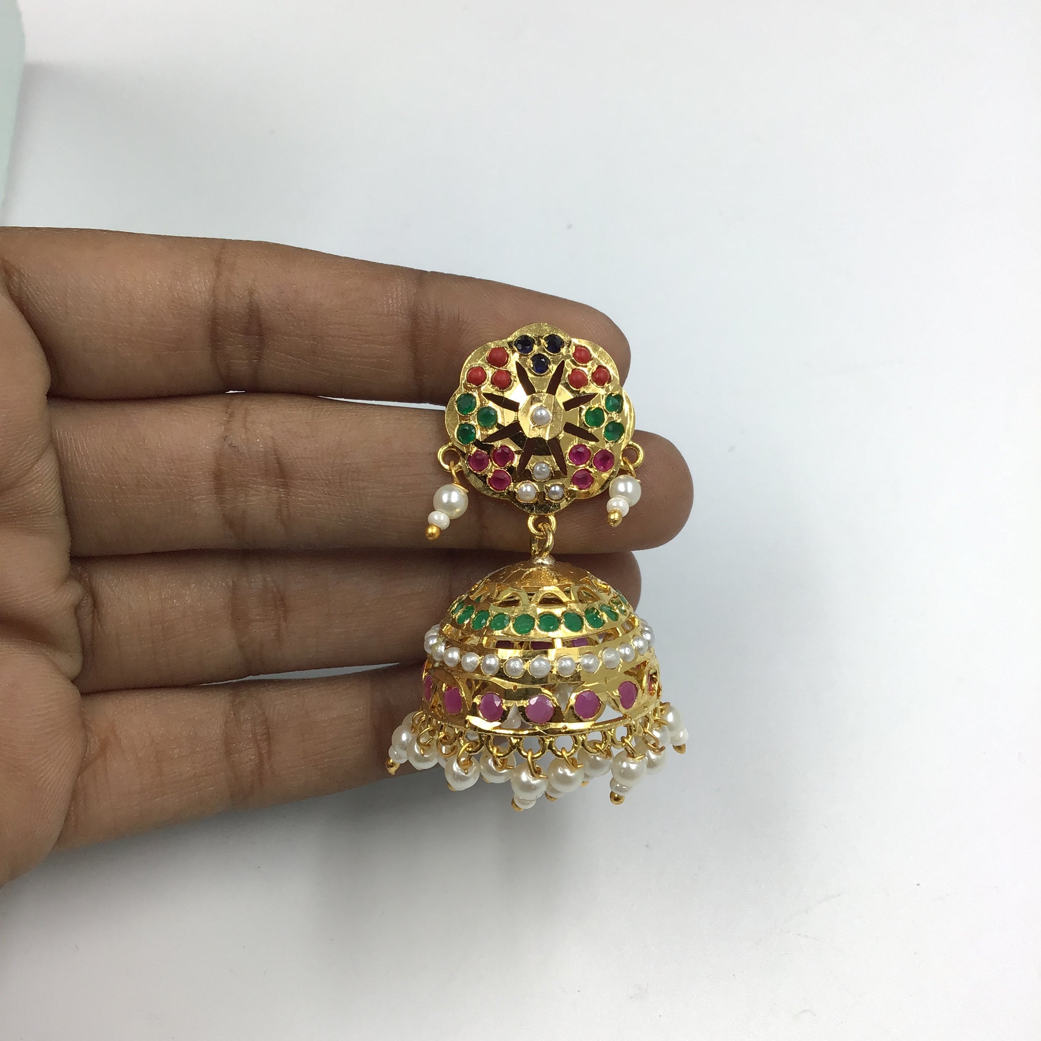 Jhumki Jadau Earring 7771-65