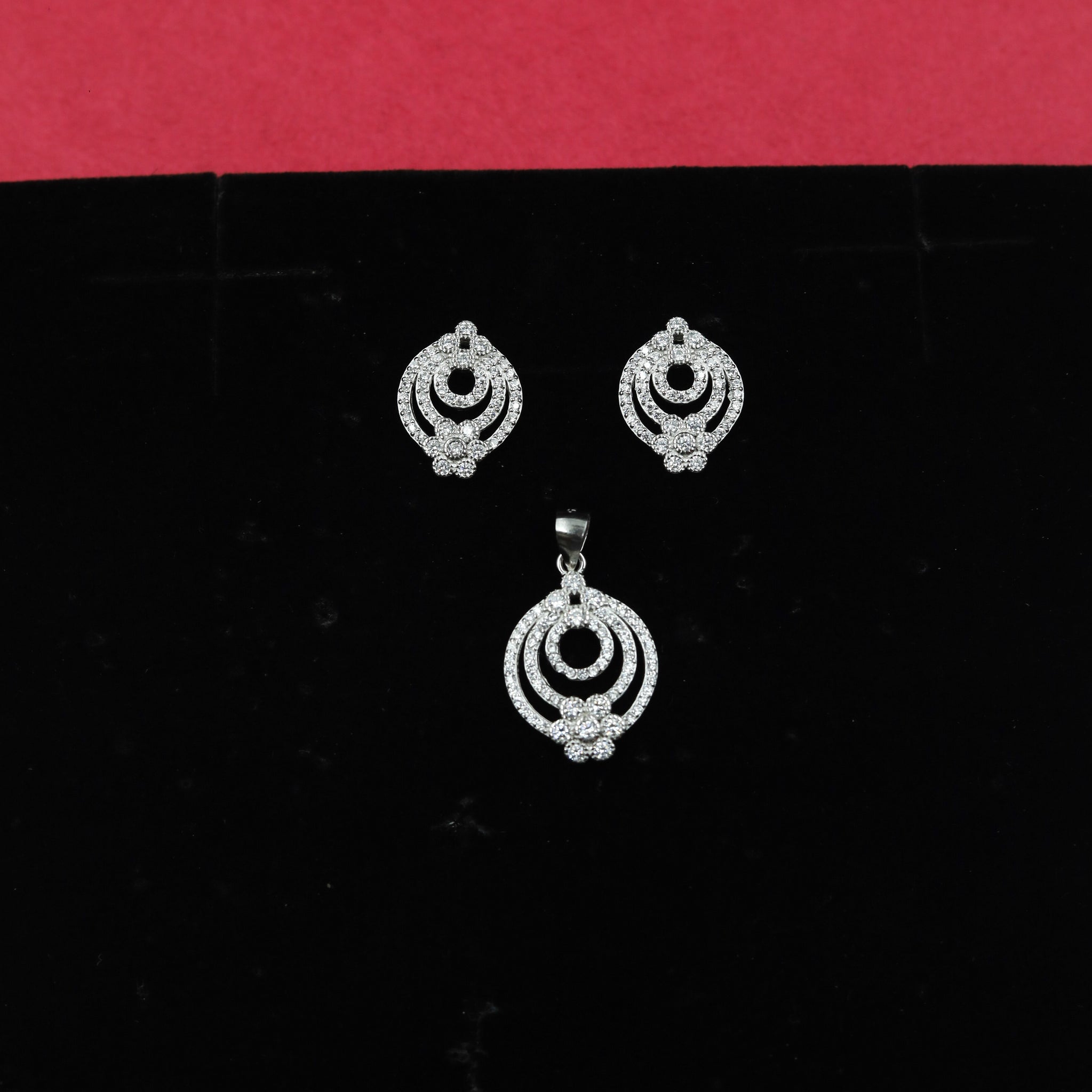 Pure 925 Hallmarked Pendant Set 8010-22