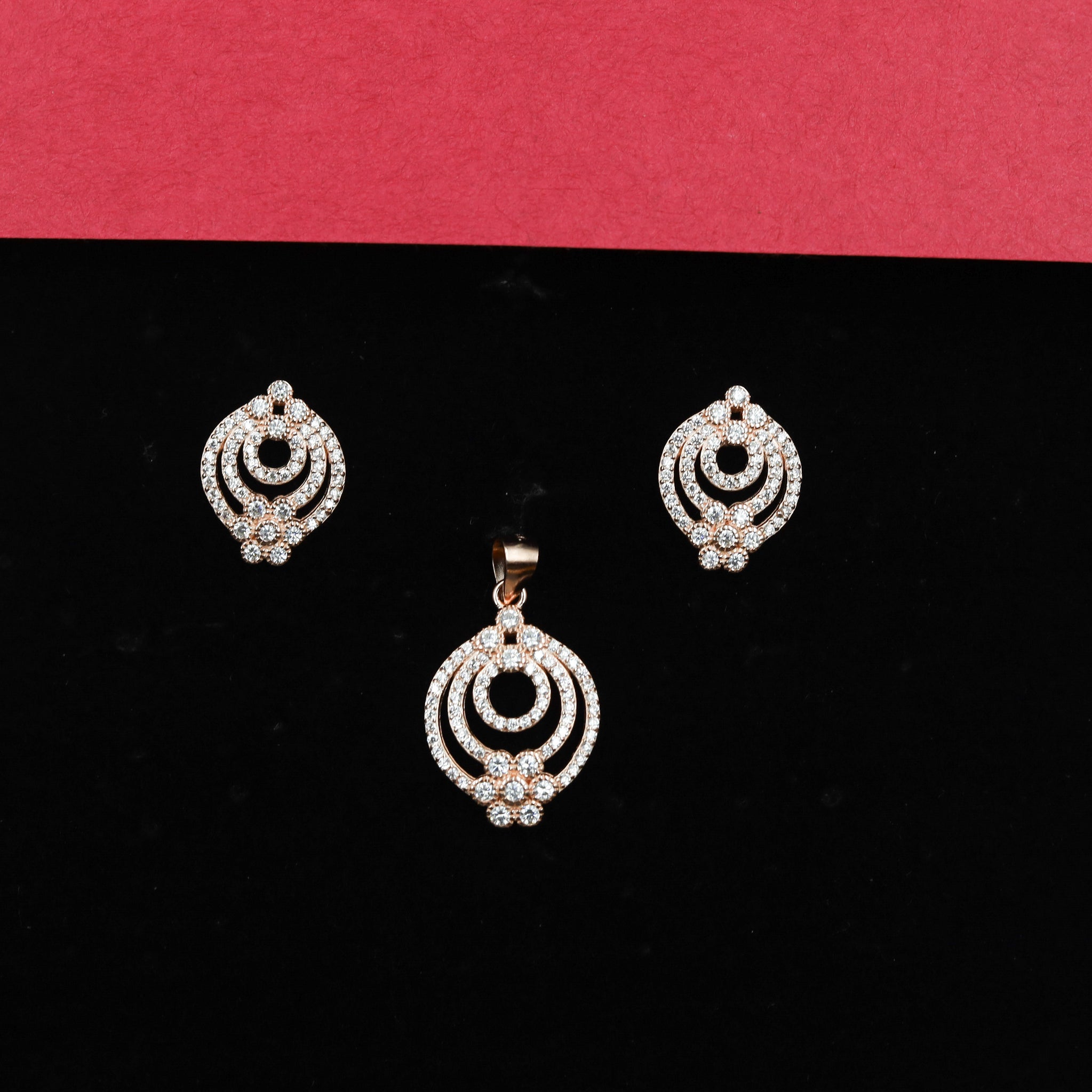 Pure 925 Hallmarked Pendant Set 8010-22