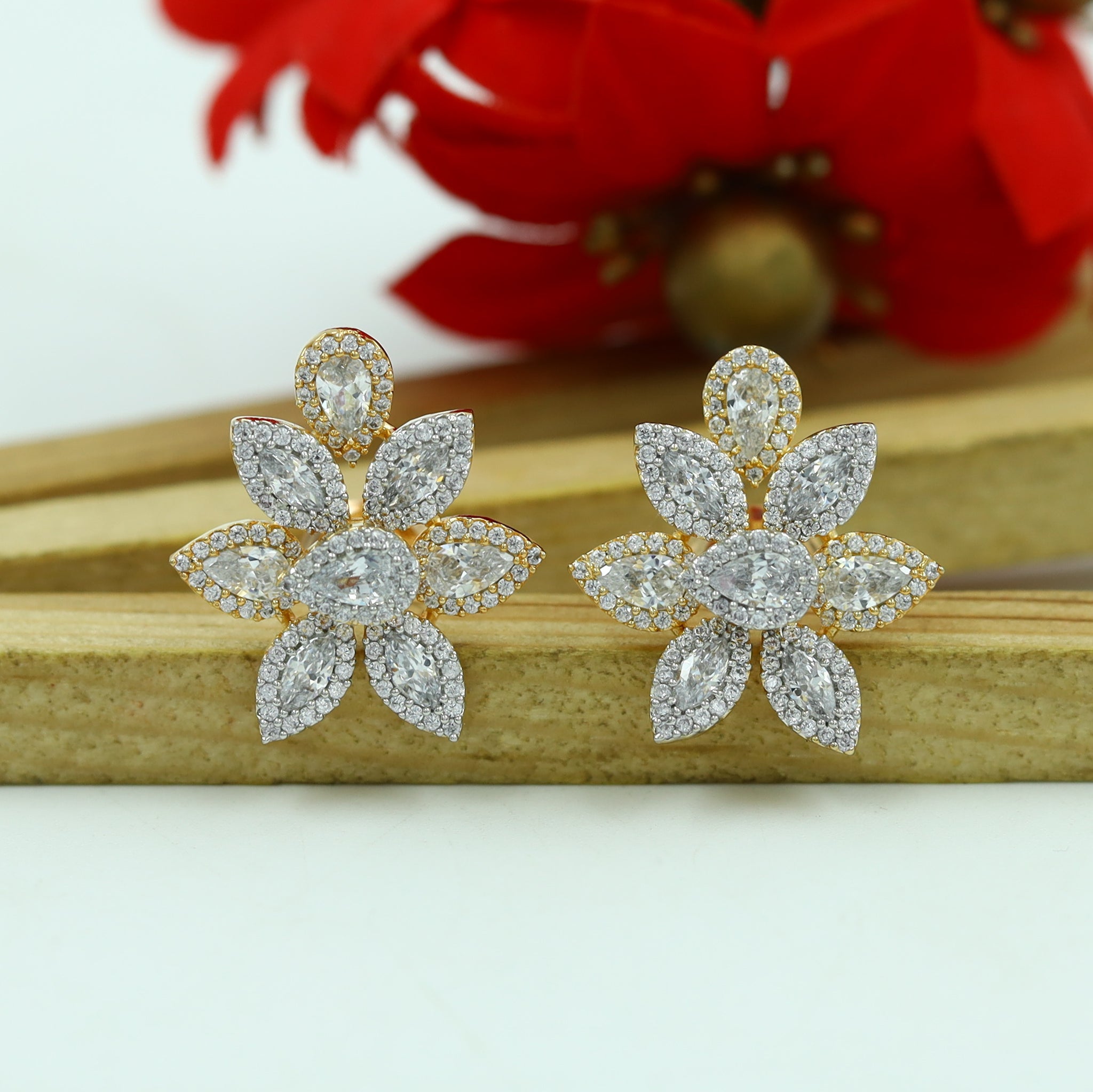 Tops/Studs Zircon/AD Earring 15309-69