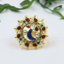 Adjustable Pachhi Kundan Ring 22511-99