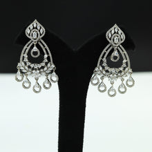 Silver Polish Zircon/AD Earring 4924