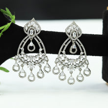 Silver Polish Zircon/AD Earring 4924