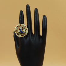 Adjustable Pachhi Kundan Ring 22511-99