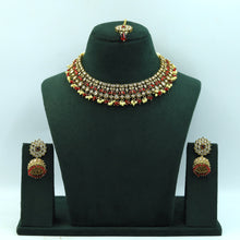 Round Neck Antique Necklace Set 7196-33
