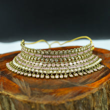 Pink Antique Necklace Set 19721-6905