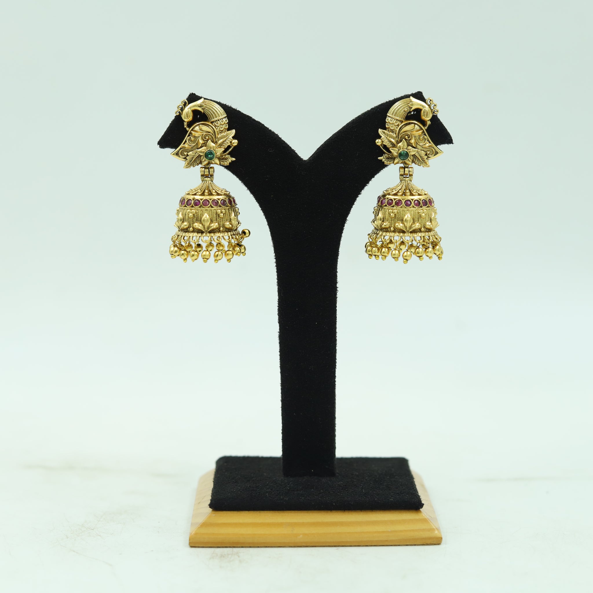 Antique Gold Plated Jhumki 16612-06