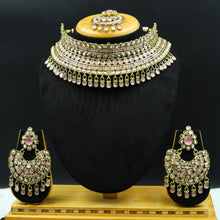 Pink Antique Necklace Set 19721-6905