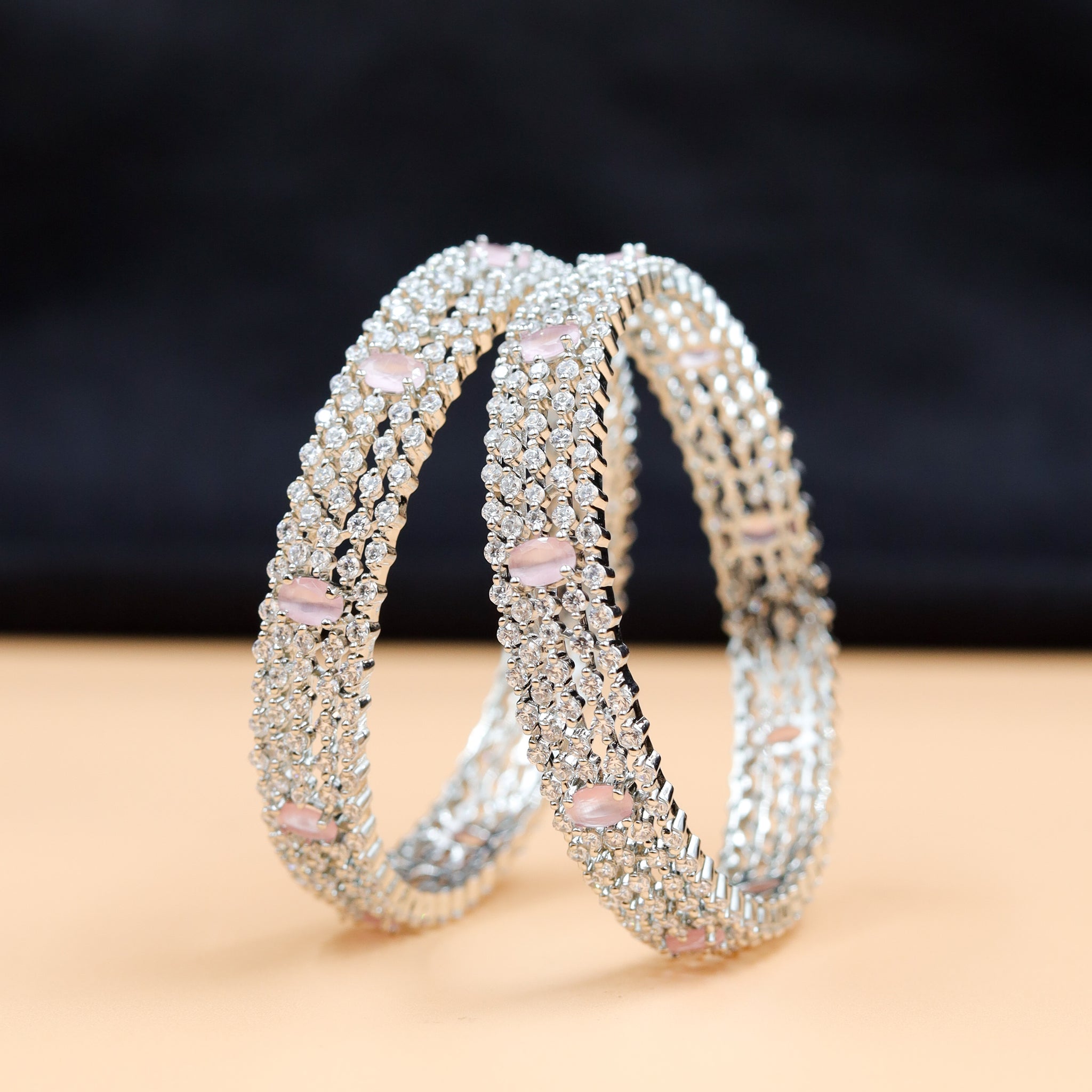 Zircon/AD Bangles/Kada 10148-4