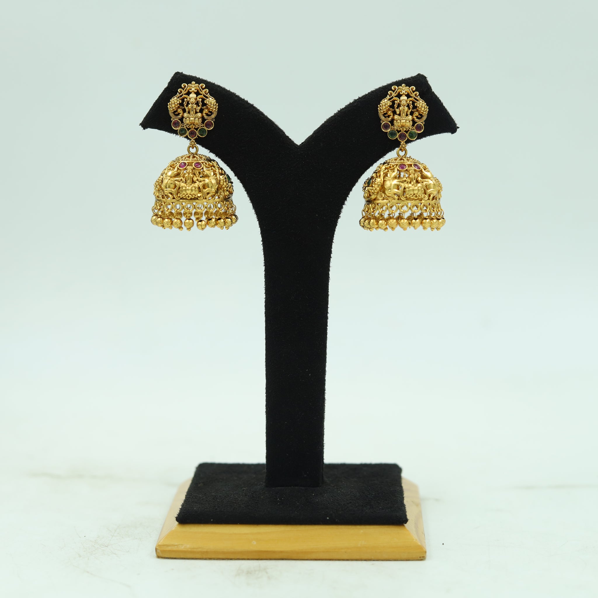 Jhumki Temple Earring 16686-33