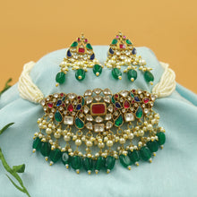 Choker Pachhi Kundan Necklace Set 22517-99