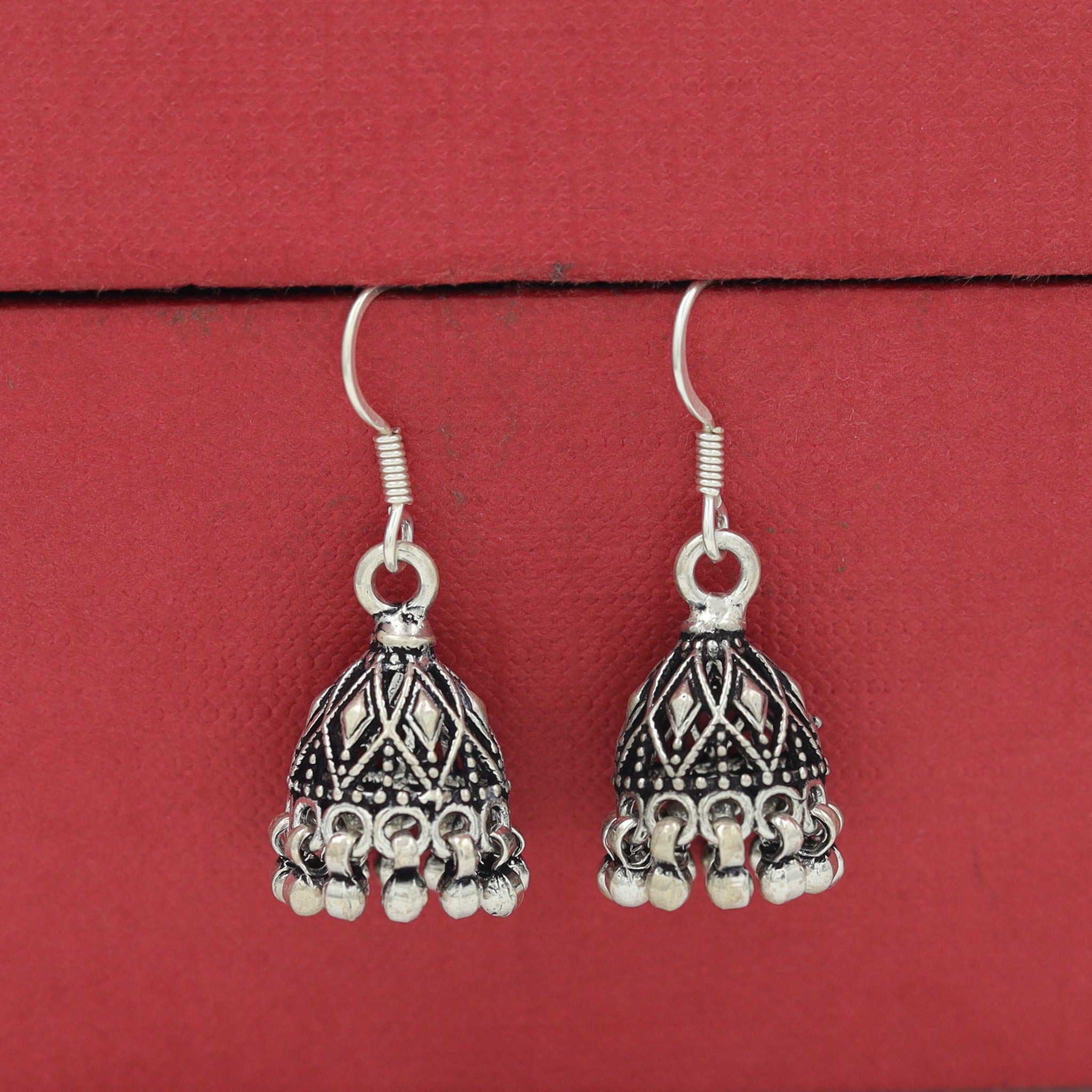 Pure Silver 925 Hallmarked Jhumki 10878-20
