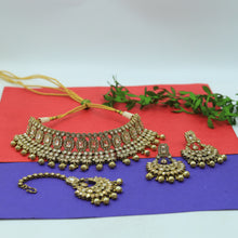 Antique Gold Look Necklace Set 8729-2739
