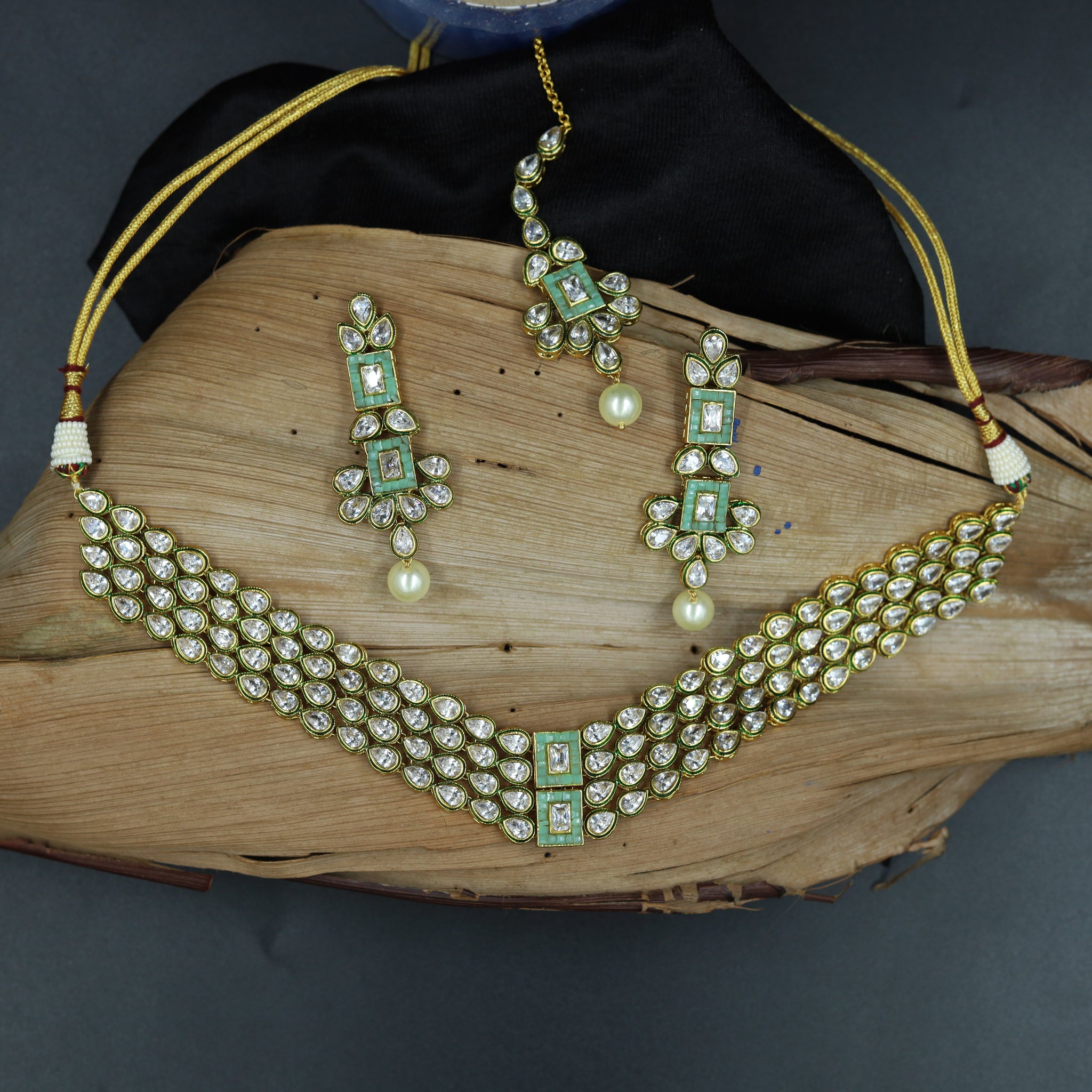Polki Choker Set 3418-100