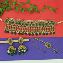 Green Antique Choker Set 7792-1511