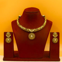 V Neck Antique Necklace Set 20724-28