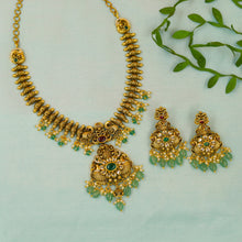 V Neck Antique Necklace Set 22340-21