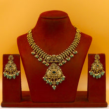 V Neck Antique Necklace Set 22340-21