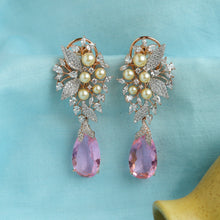 Rose Gold Polish Zircon/AD Earring 6693-69