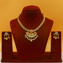 V Neck Antique Necklace Set 22351-21