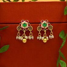 V Neck Antique Necklace Set 22351-21