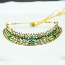 Green Antique Necklace Set 12692-9232