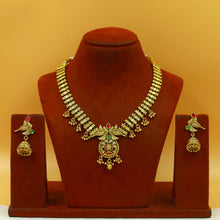 V Neck Antique Necklace Set 22325-21
