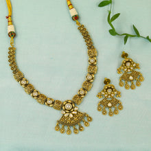 V Neck Antique Necklace Set 20704-28