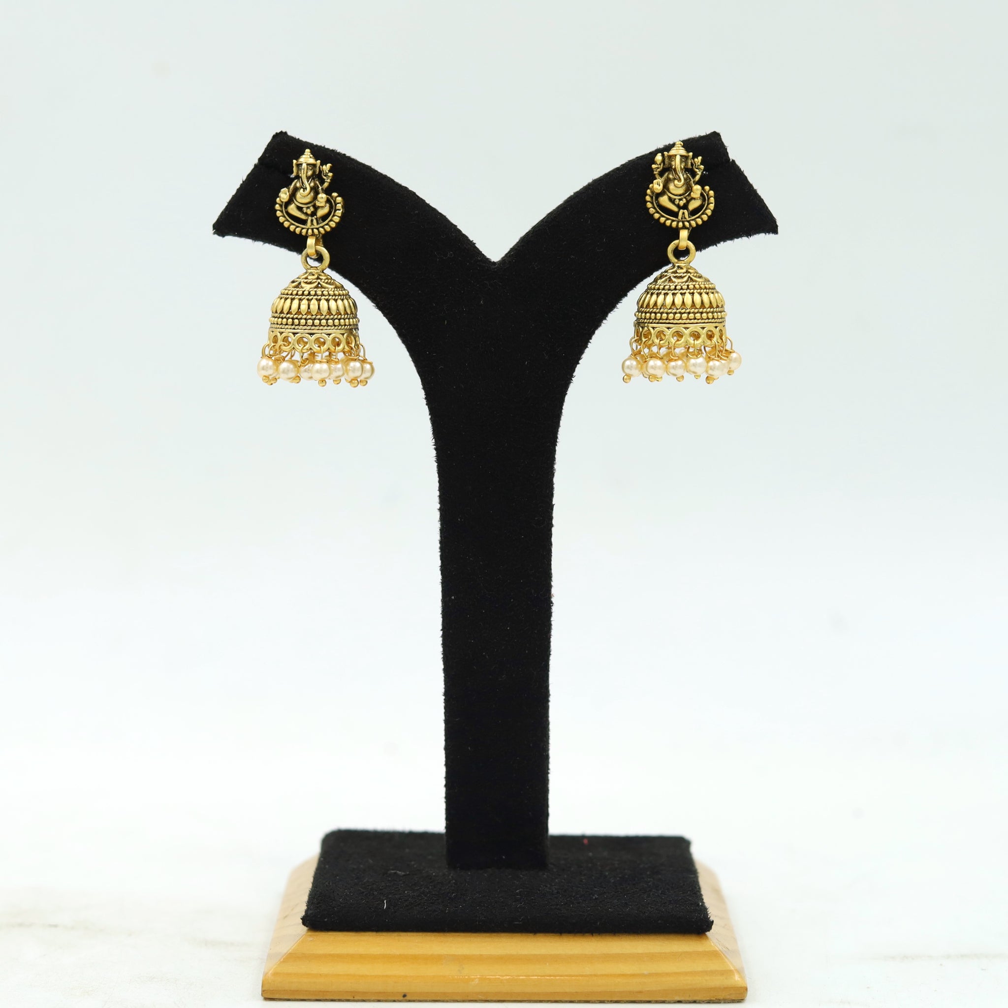 Jhumki Temple Earring 16687-33