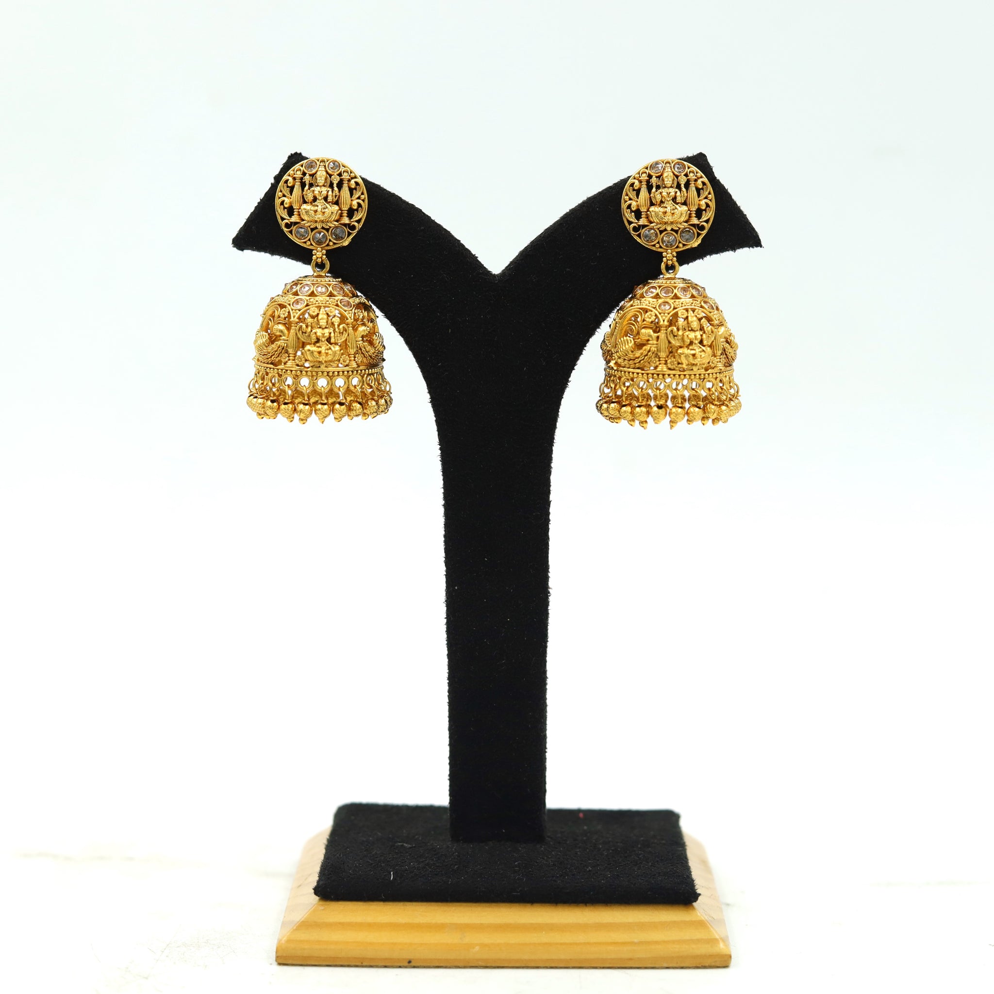Jhumki Temple Earring 16690-33