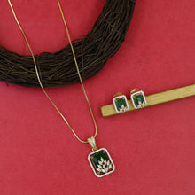 Stylish Zircon/AD Pendant Set 20469-31