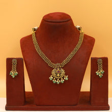 V Neck Antique Necklace Set 20694-28