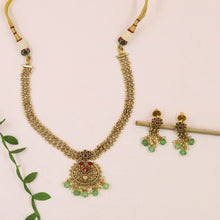 V Neck Antique Necklace Set 20694-28