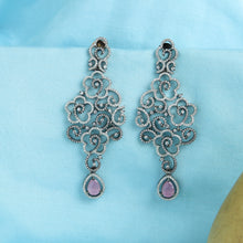 Pink Zircon/AD Earring 13229-0083