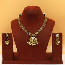 V Neck Antique Necklace Set 20694-28