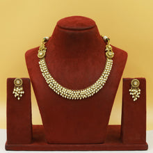Round Neck Pearl Antique Necklace Set 20661-28