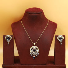 Stylish Zircon/AD Pendant Set 20467-31