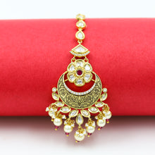 Bridal Round Neck Kundan Necklace Set 12203-28