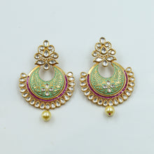 Mint Green Kundan Earring 10777-6543