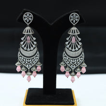 Pink Zircon/AD Earring