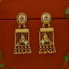 Antique Gold Finish Pendant Set 20999-1