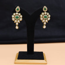 Long Neck Polki Necklace Set 10996-21