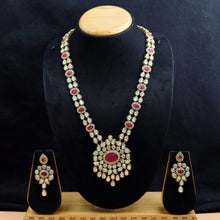 Long Neck Polki Necklace Set 10996-21