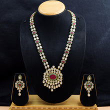Long Neck Polki Necklace Set 10996-21