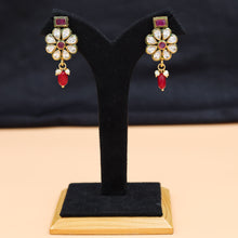 Long Neck Polki Necklace Set 10995-21