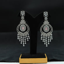Silver Polish Zircon/AD Earring 6717-69