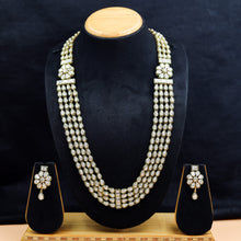 Long Neck Polki Necklace Set 10995-21