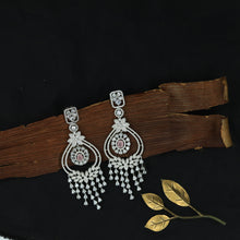 Silver Polish Zircon/AD Earring 6717-69